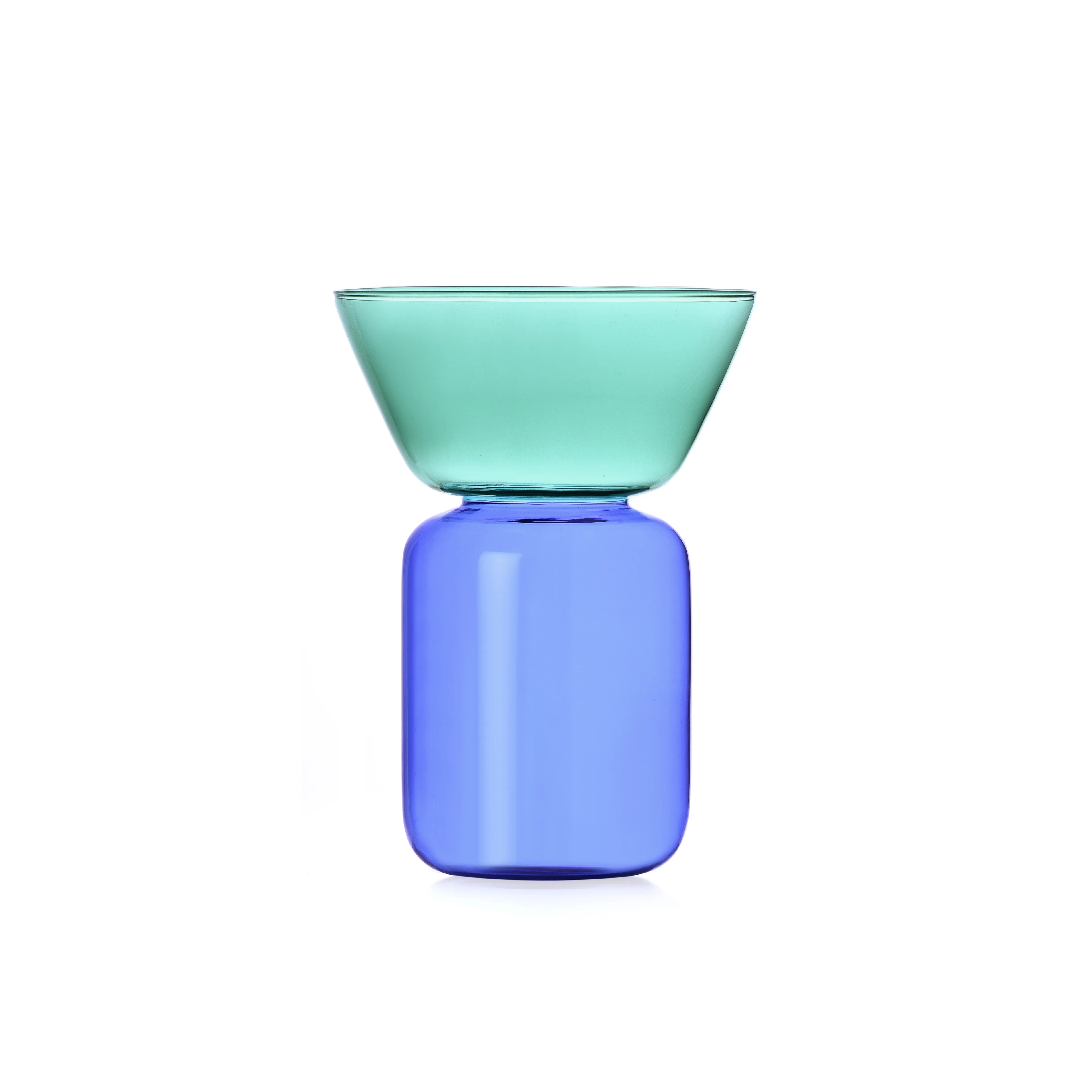 Small Ichendorf Vase Gelee Collection Petrol Blue